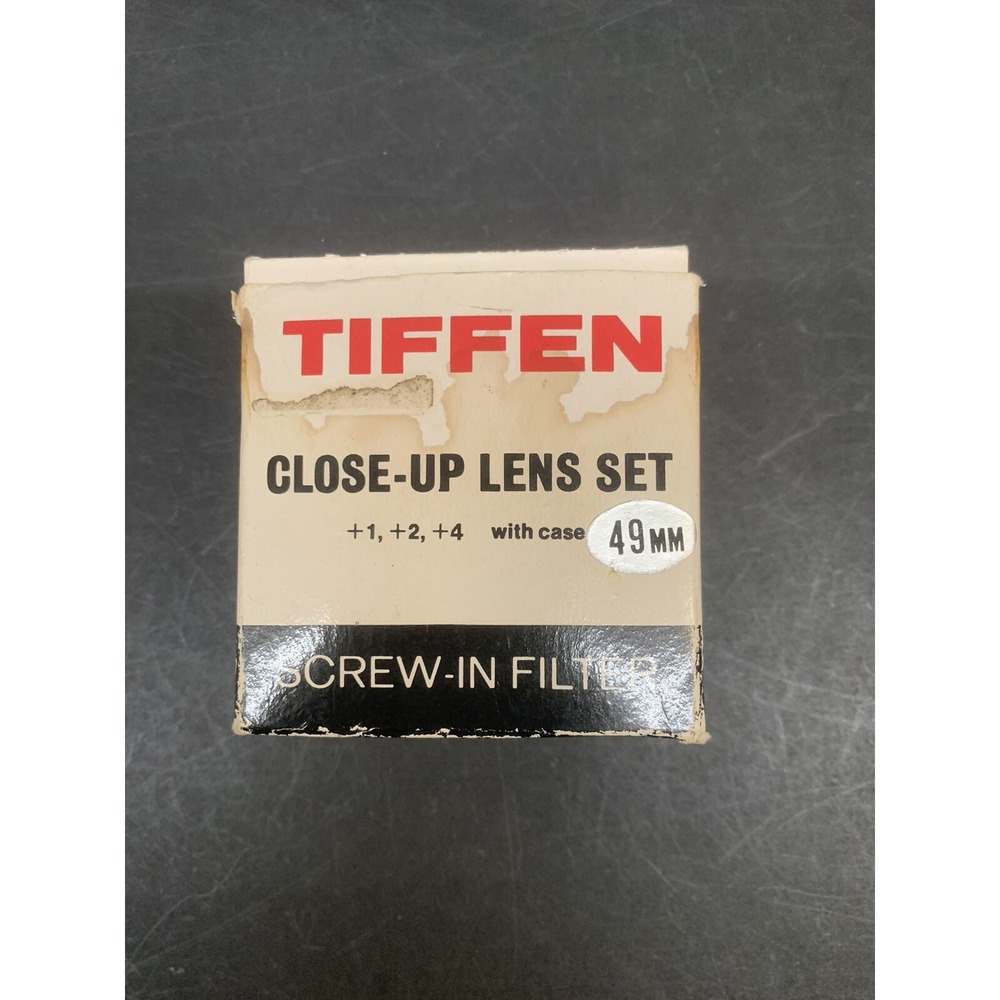 Tiffen 49 mm Close-up Lens Set +1, +2, and +4 Diopters Screw-In Filter